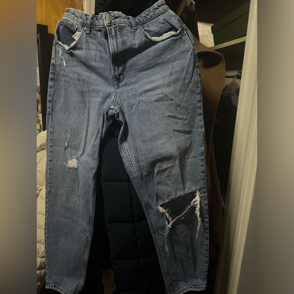 Abercrombie the 80s Mom high-rise curve love size 4 long =27